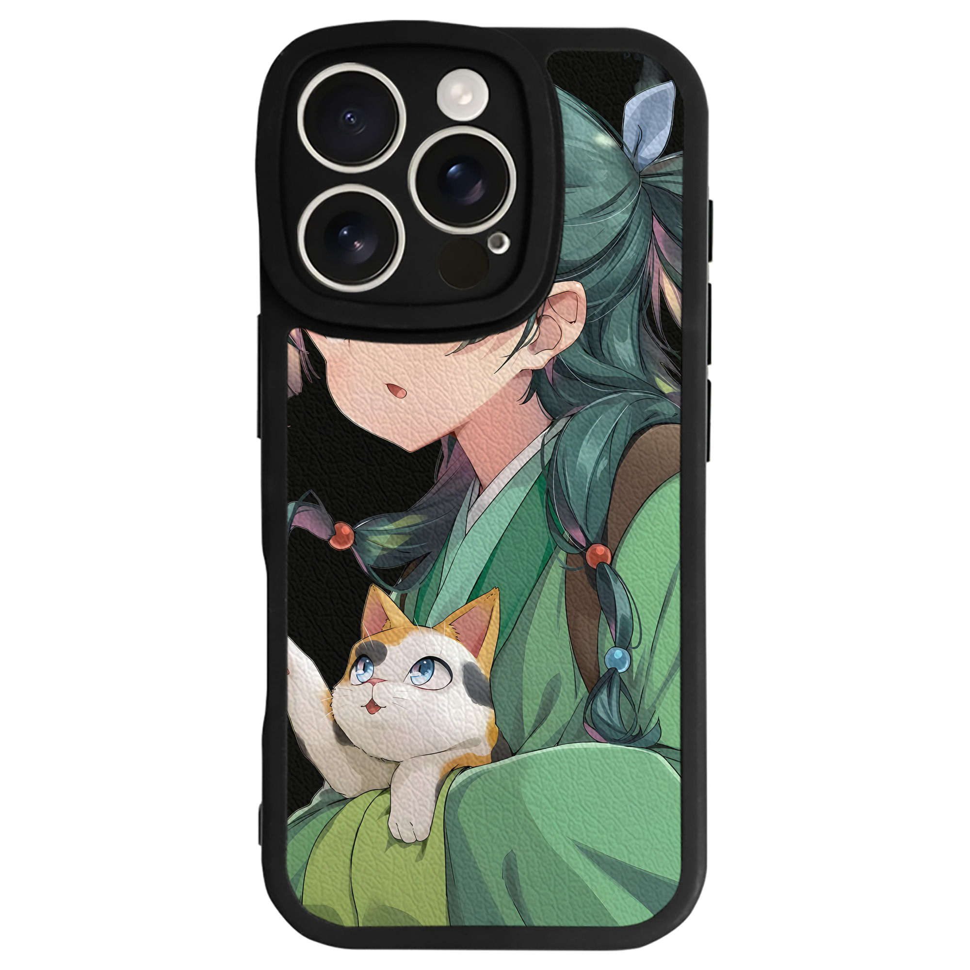 （画像用） 薬屋のひとりごと The Apothecary Diaries 【iPhone 16シリーズ対応】シリコンスマホケース（レザー調） 材質：シリコン